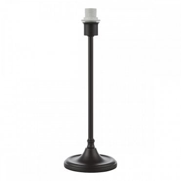 Padme matte black metal table lamp base with fluted design – modern lighting accessory from The Lighting Book