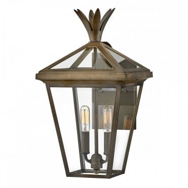 bronze outdoor wall light