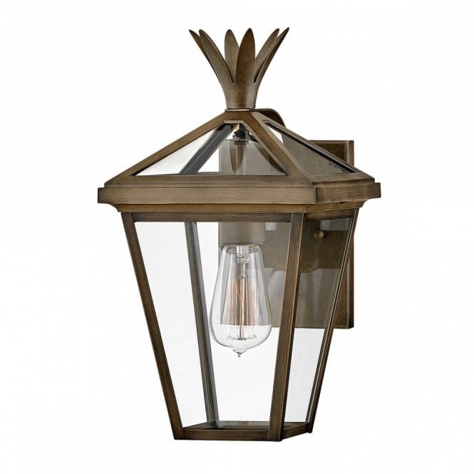 Palma Burnished Bronze Small Exterior Wall Lantern