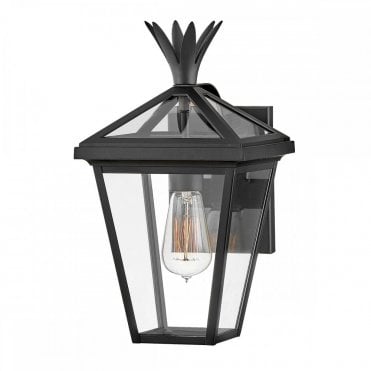 black outdoor wall lantern