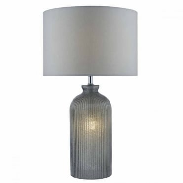 Table Lamp Grey Dual Source With Shade