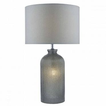 PAMPLONA - Table Lamp Grey Dual Source with Shade