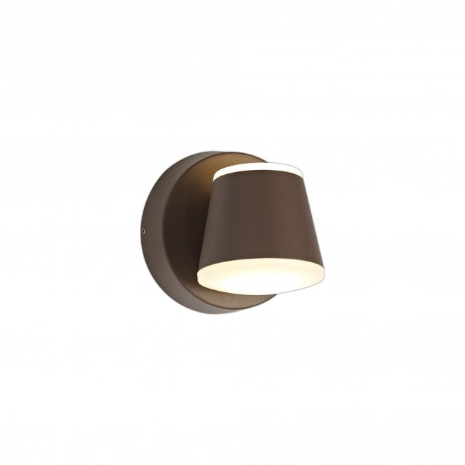 PAOLO 2 Light LED Outdoor Wall Light Dark Brown
