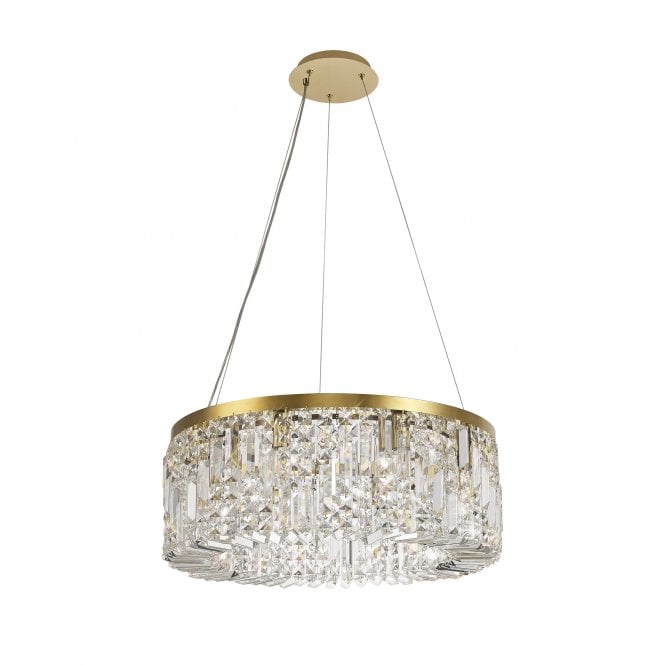 PARAGON Ceiling Pendant Light Gold/Crystal