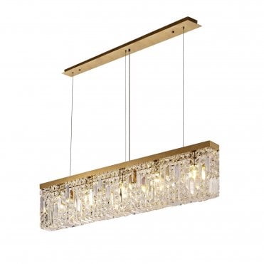 PARAGON Ceiling Pendant Light Gold/Crystal