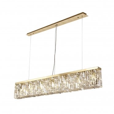 PARAGON Ceiling Pendant Light Gold/Crystal