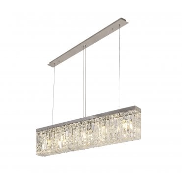 PARAGON Ceiling Pendant Light Polished Chrome/Crystal