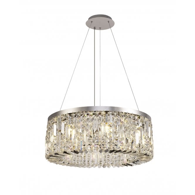 PARAGON Chandelier Ceiling Pendant Light Polished Chrome/Crystal