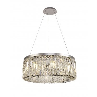 PARAGON Chandelier Ceiling Pendant Light Polished Chrome/Crystal