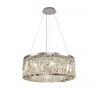 PARAGON Chandelier Ceiling Pendant Light Polished Chrome/Crystal