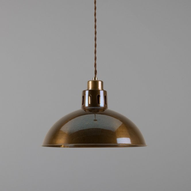 PARIS - Vintage Brass Ceiling Pendant Light In Antique Brass