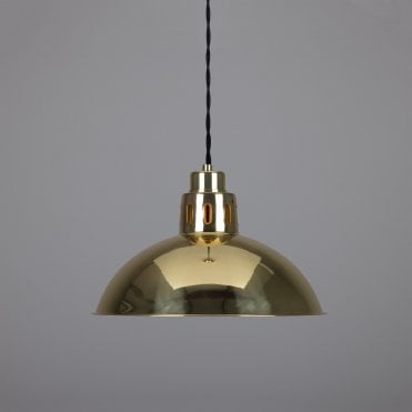PARIS - Vintage Brass Ceiling Pendant Light In Polished Brass