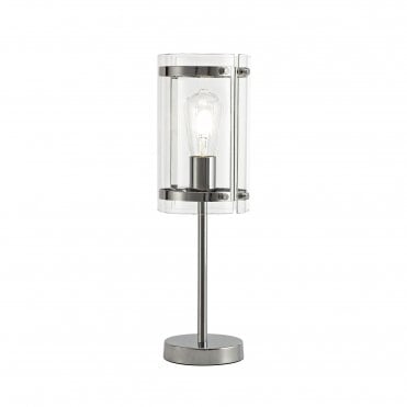 PARKER 1 Light E27 Table Lamp Polished Chrome