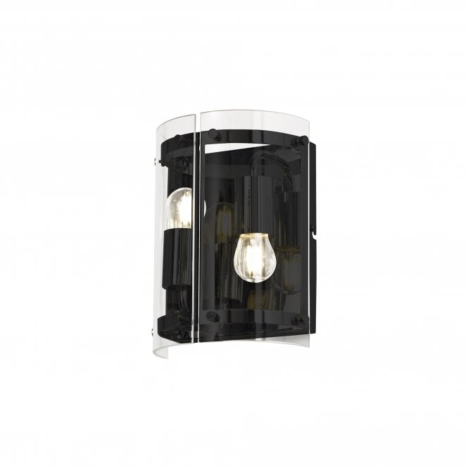 PARKER 2 Light E27 Wall Light Matt Black