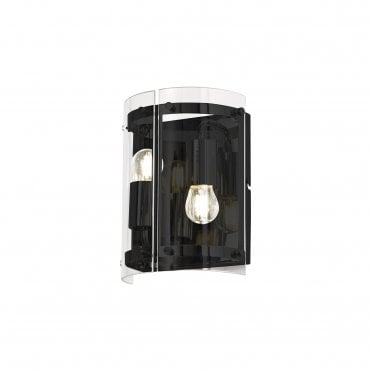 PARKER 2 Light E27 Wall Light Matt Black