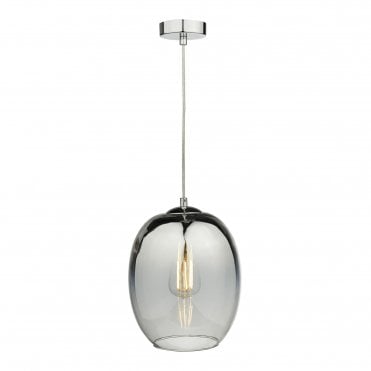 PATRICE Ceiling Pendant Ombre Silver Glass