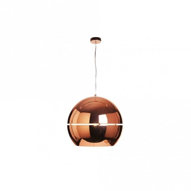 PATRONUS Ceiling Pendant Medium Copper/Rose Gold Split Globe Pendant