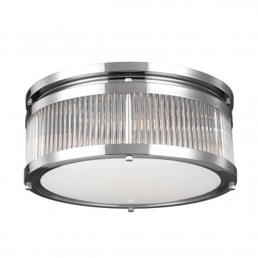 4 Light Ceiling Flush Mount Chrome