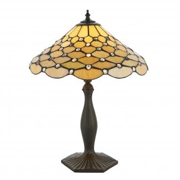 PEARL Medium Table with Tiffany Glass