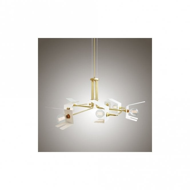 PETRA - Chandelier In Polished Brass