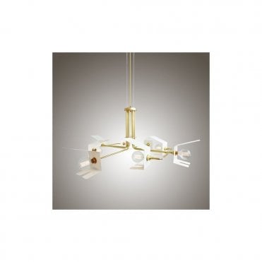 PETRA - Chandelier In Polished Brass