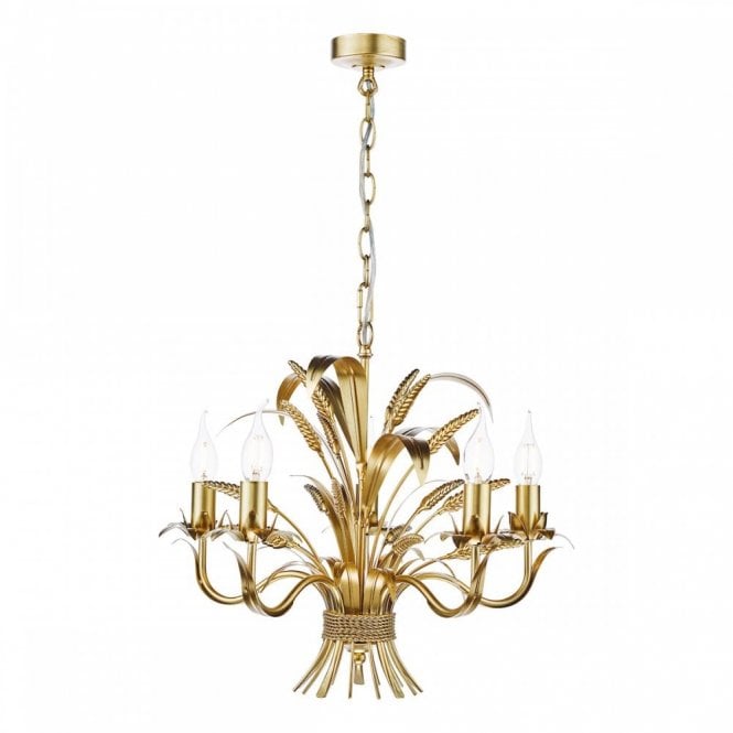 Phaedra 5 Light Pendant In Gold