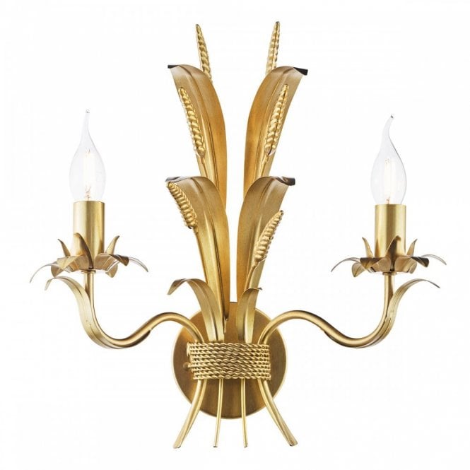 Phaedra Double Wall Light In Gold