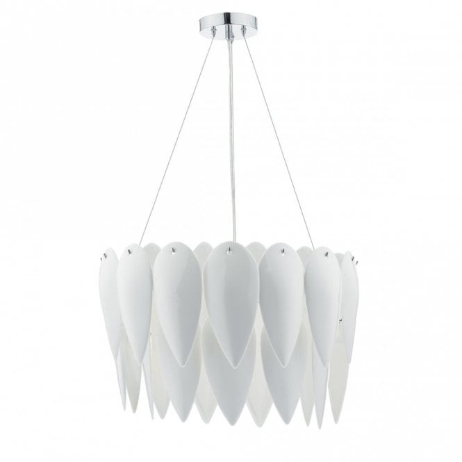 PHILLIPA - 3 Light Ceiling Pendant With Ceramic Petals