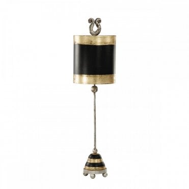 PHOENICIAN Black, Silver and Gold Table Lamp