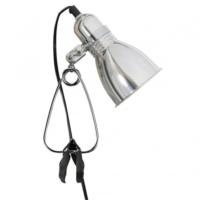 PHOTO - Portable Clamp Wall Light Aluminium , Switched