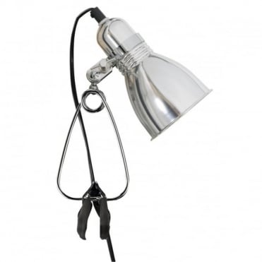 PHOTO - Portable Clamp Wall Light Aluminium , Switched