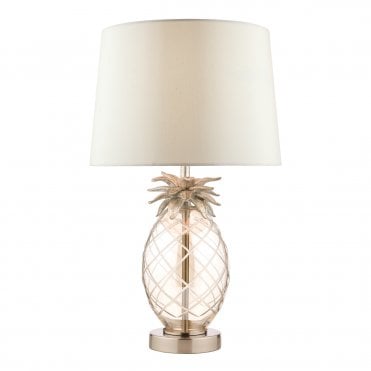 Small Table Lamp Glass with Shade