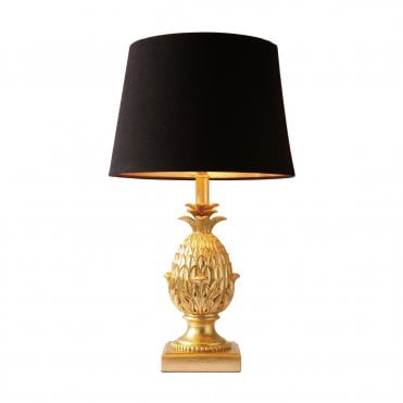 Table Lamp Complete With Shade Gold