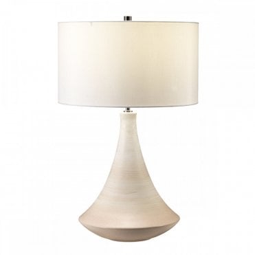 PINNER Elegant Pink and Cream Ceramic Table Lamp with Cream Shade