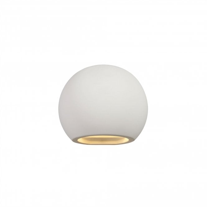 PLASTERPAINT Round Wall Light White Paintable Gypsum