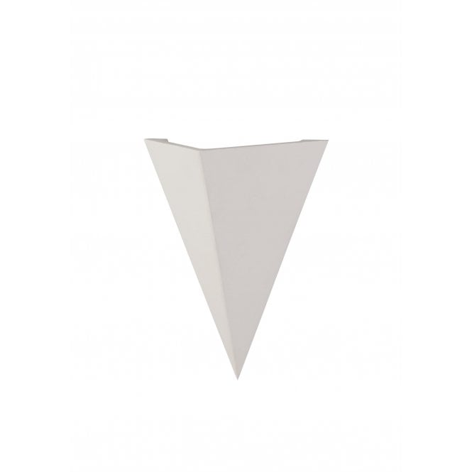 PLASTERPAINT Triangle Wall Light White Paintable Gypsum
