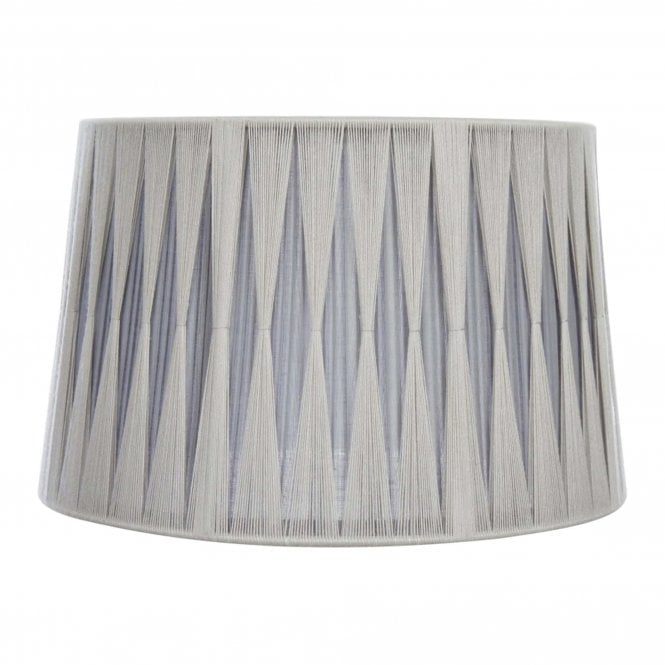 Pleated Soft Grey and Charcoal Empire Shade | 35cm