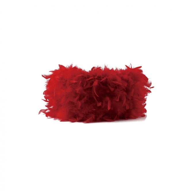 PLUMAGE 25cm Drum Feather Shade Red