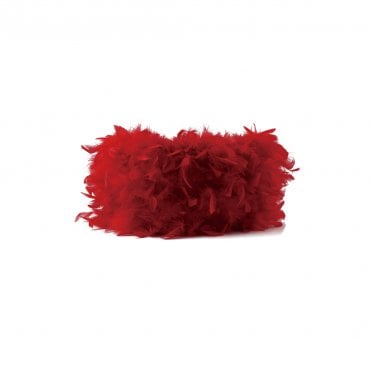 25cm Drum Feather Shade Red