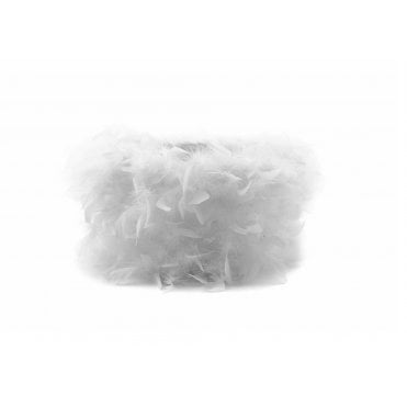 25cm Drum Feather Shade White