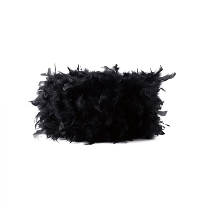 PLUMAGE 33cm Drum Feather Shade Black