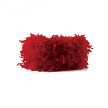 33cm Drum Feather Shade Red