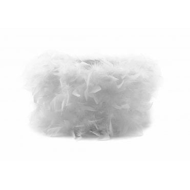 33cm Drum Feather Shade White