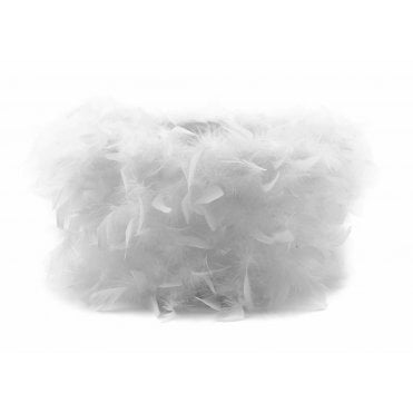 41cm Drum Feather Shade White