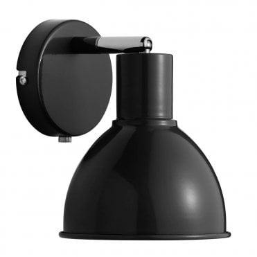 POP - Retro Style Wall Light in Black