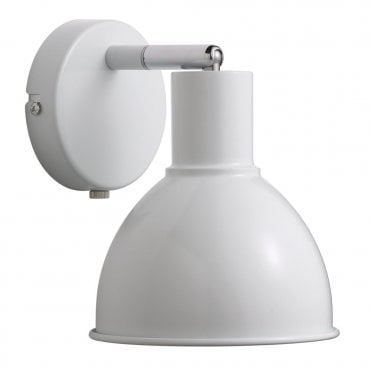 POP - Retro Style Wall Light in White