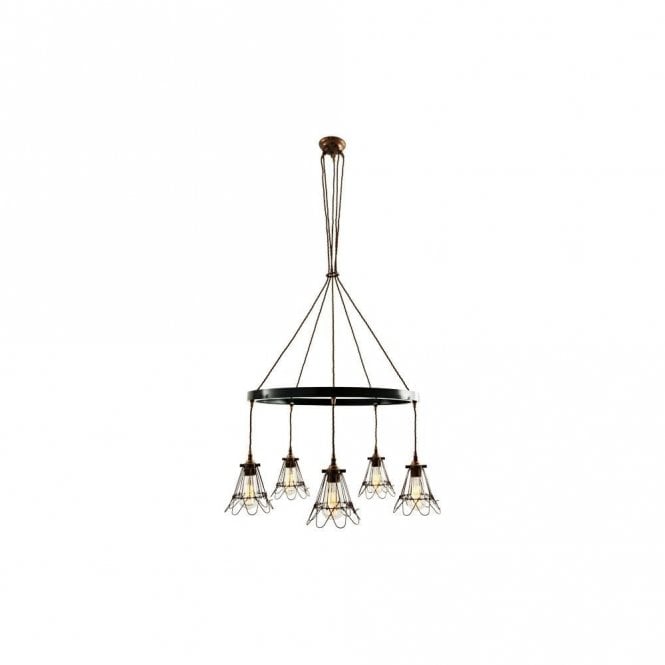 PRAIA - 1 Tier Chandelier In Antique Brass