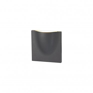 PRESTON Modern LED Outdoor Wall Light Anthracite