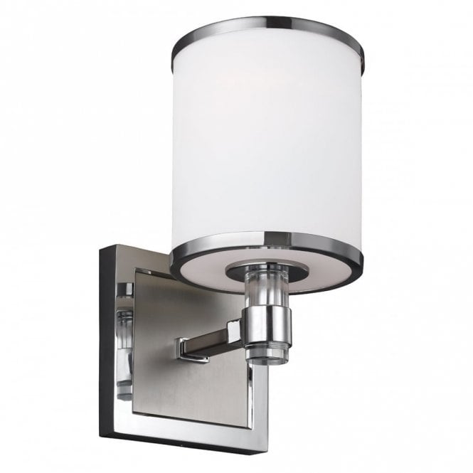PROSPECT Park Wall Light White Satin Nickel