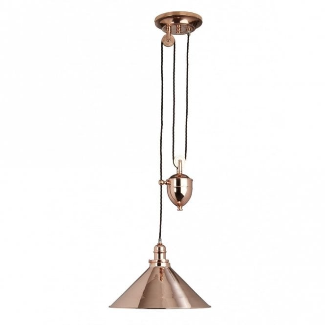 PROVENCE - Copper Copper Rise And Fall Ceiling Pendant